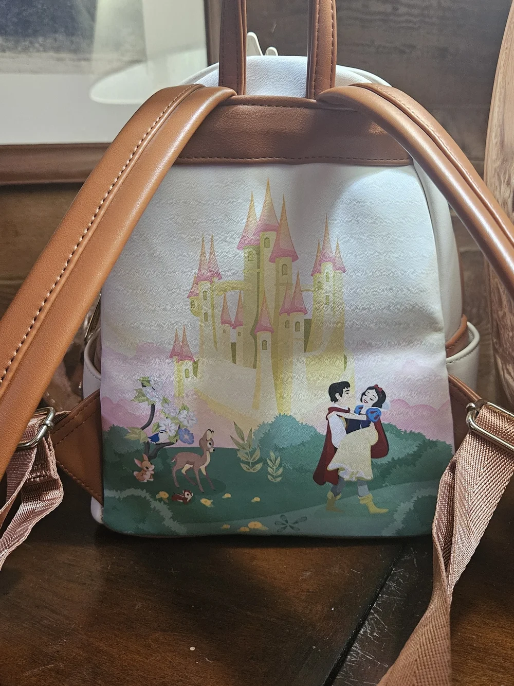 Vintage 80's Disney Snow White Castle Loungefly Backpack